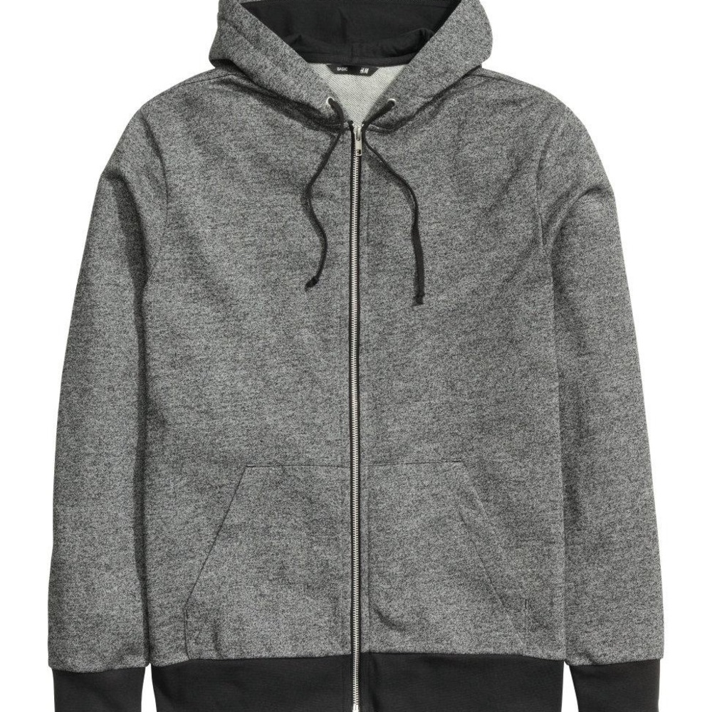 H&M gray and black hoodie